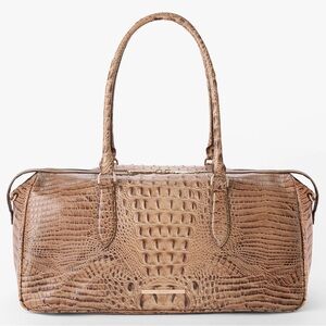 BRAHMIN | Myla Toffee Alden Road Collection Weekender/Travel Bag